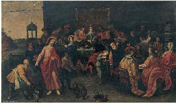 Les Noces De Cana Oil Painting - Frans II Francken