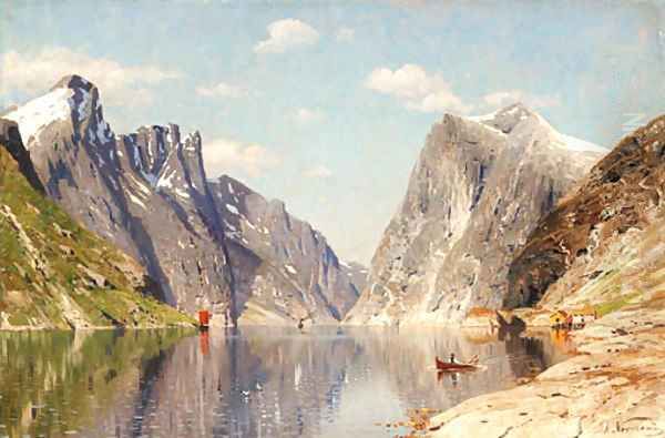 Landscape Oil Painting - Adelsteen Normann