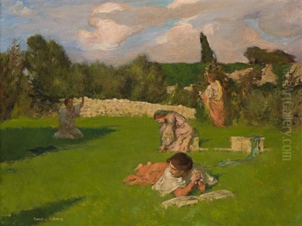 Summer Afternoon Oil Painting - Rupert Bunny