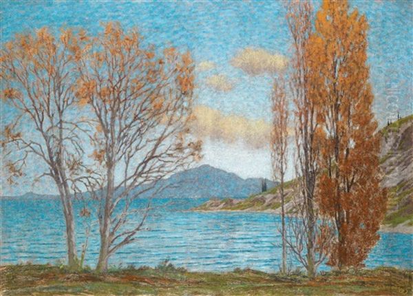 Herbststimmung Im Suden Oil Painting - Gerolamo Cairati