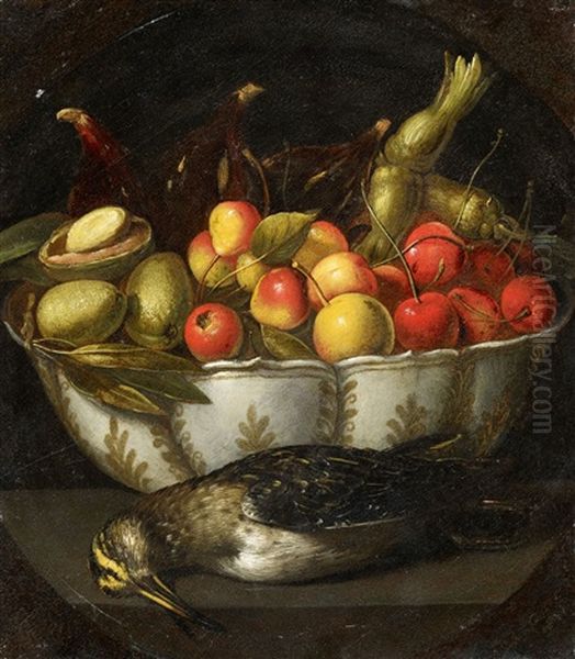 Still Life With Fruit And Game Oil Painting - Francesco Codino