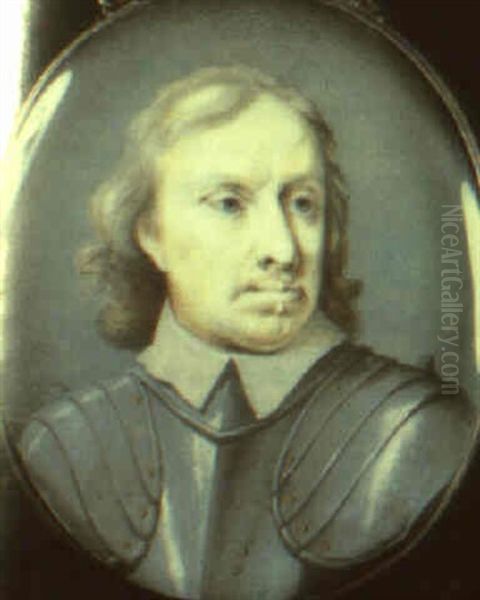 Portrait Of Oliver Cromwell Oil Painting - Samuel Cooper