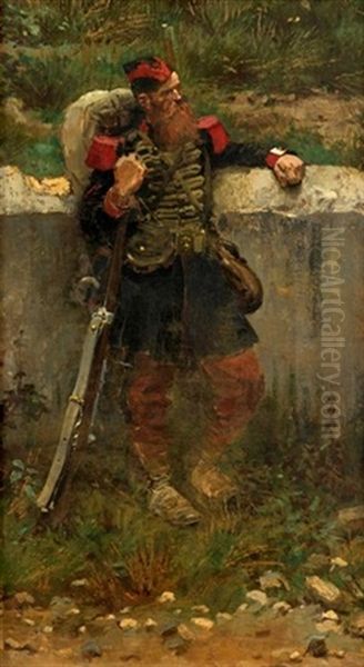 The Grenadier Oil Painting - Edouard Jean Baptiste Detaille