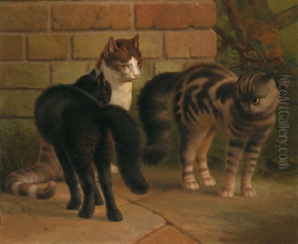 Katzen Oil Painting - Thomas Percy Earl