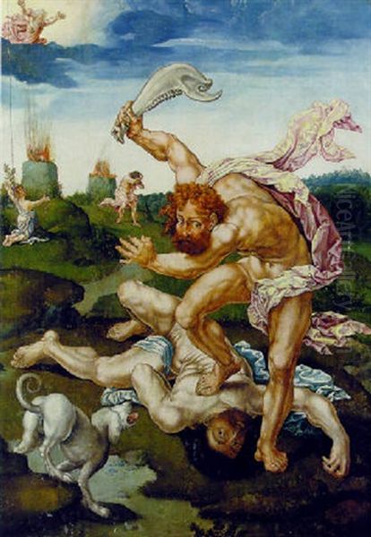 Cain And Abel Oil Painting - Jan Gossaert