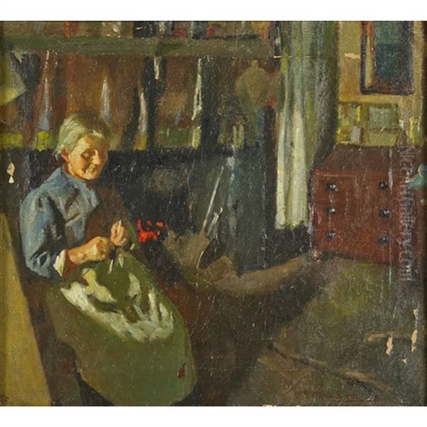 Untitled Oil Painting - Harold Harvey