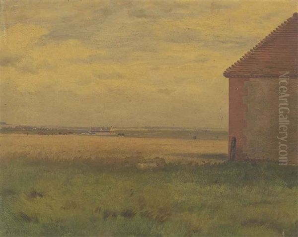 The Rubbing House, Old Cambridgeshire Course, Newmarket by William H. Hopkins