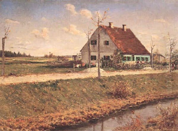 Haus An Der Strasse Nach Schleissheim by Theodor von Hoermann