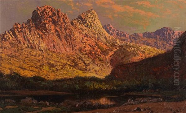 Meiringspoort Oil Painting - Tinus de Jongh