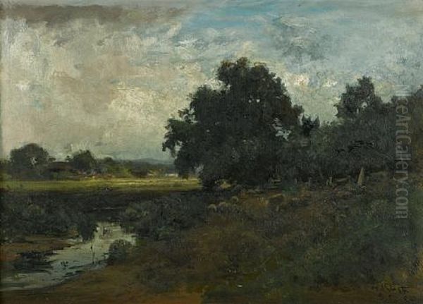 Pastoral Landscape, Marin Oil Painting - William Keith