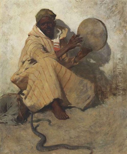 The Snake Charmer Oil Painting - Willard Leroy Metcalf