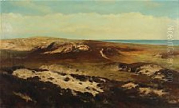 Walking Dune At List On The Island Of Sylt Oil Painting - Joseph Rummelspacher