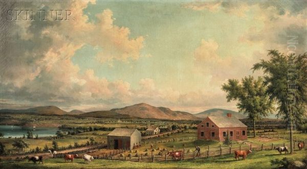 Goodrich Farm Oil Painting - John White Allen Scott