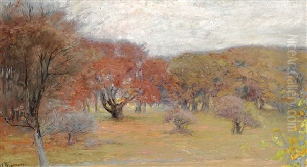 Autumn Trees by Bertha Wegmann