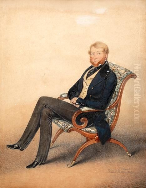 Portrait Of A Gentleman by Albin Roberts Burt