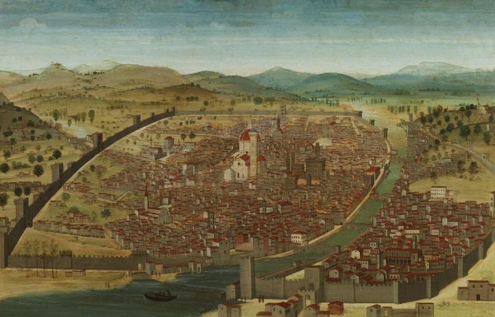 View of Florence from the South West by Francesco Rosselli, c.1495