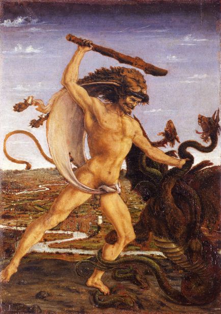 Hercules and the Hydra (c. 1475) by Antonio del Pollaiuolo