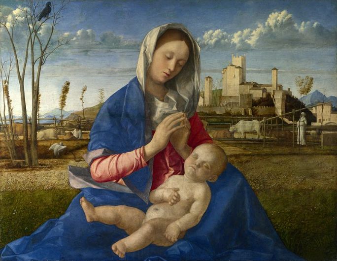 Madonna of the Meadow by Giovanni Bellini