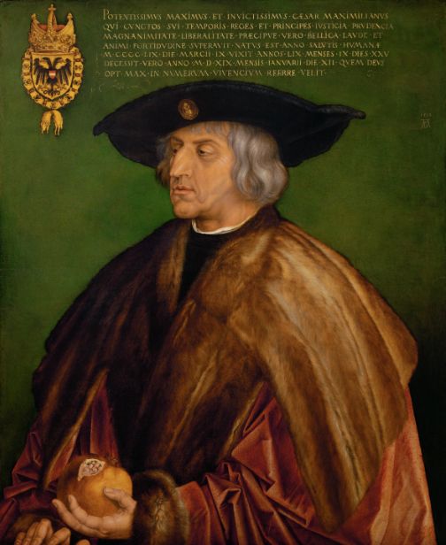 Portrait of Emperor Maximilian I by Albrecht Dürer