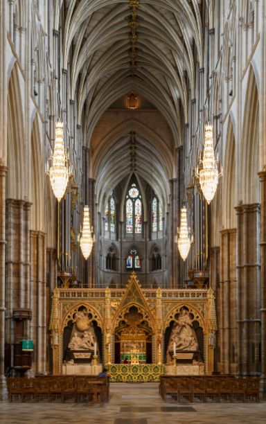 The interior of Westminster Abbey