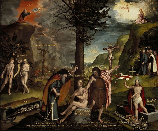 Hans Holbein the Younger's "Allegory of the Old and New Testaments"