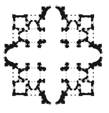 An architectural plan of the Tempietto