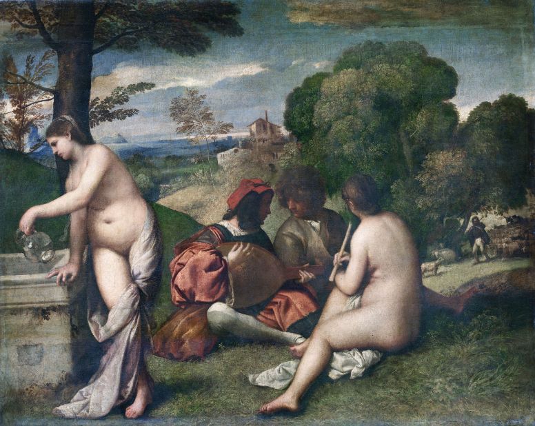 The Pastoral Concert (circa 1509, attributed to Giorgione or Titian)