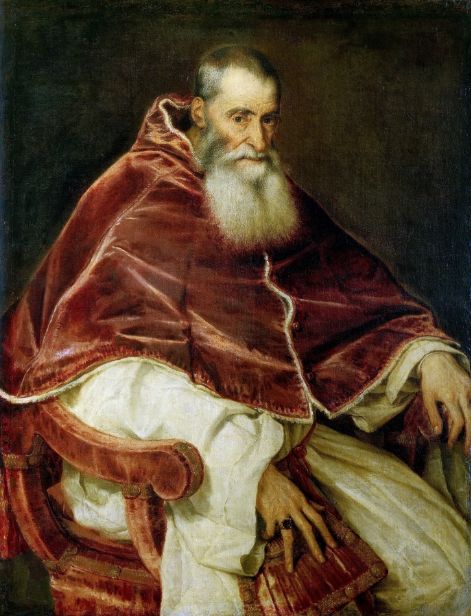 Portrait of Pope Paul III by Titian