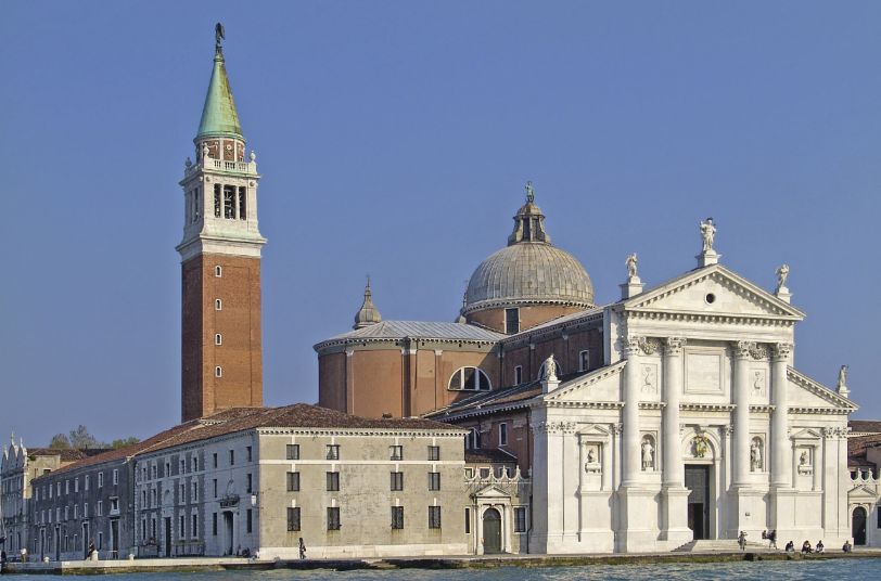 The Church of San Giorgio Maggiore, built between 1566 and 1610, by Andrea Palladio