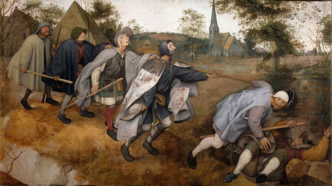 The Blind Leading the Blind by Bruegel