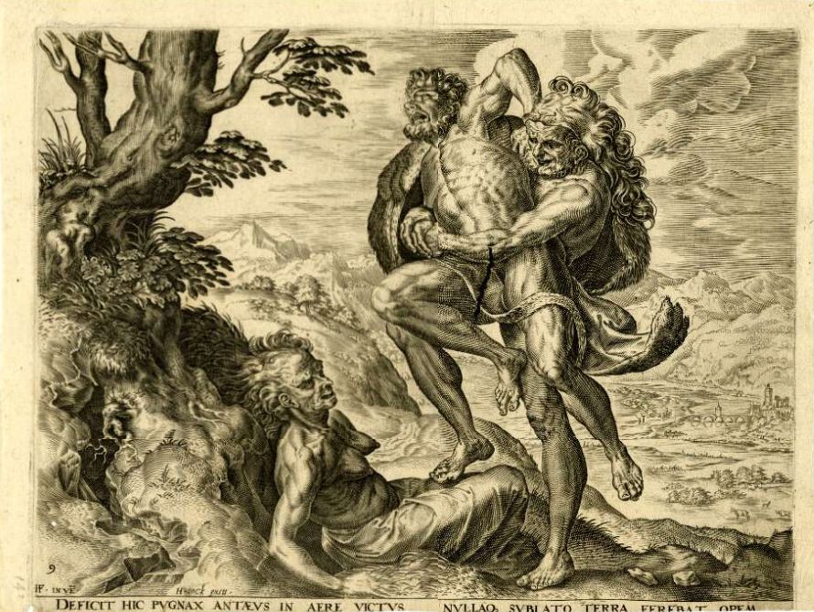 Hercules Defeating Antaeus, after Floris. 1563