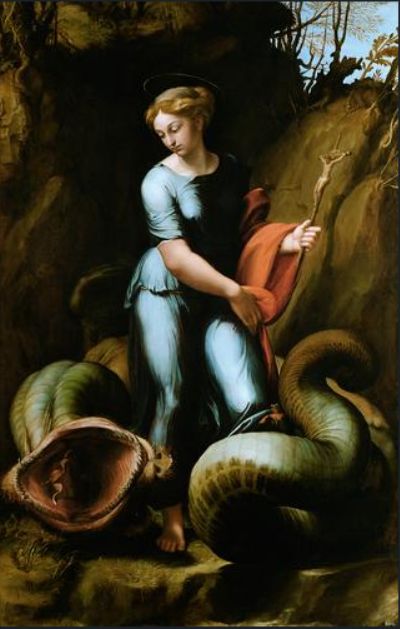 Raphael's "St. Margaret" (1518)