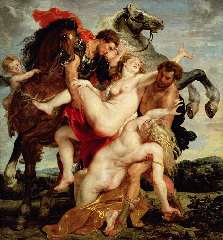 The Rape of the Daughters of Leucippus,  Peter Paul Rubens and Jan Wildens, 	c. 1618