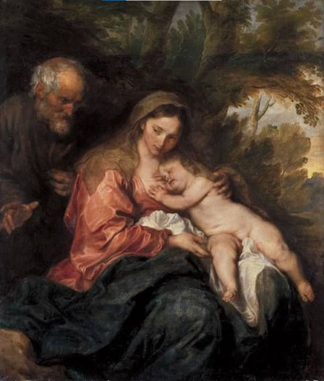 Rest on the Flight into Egypt, Anthony van Dyck, 1630