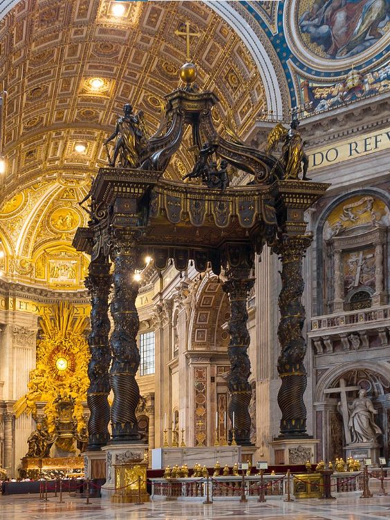 St. Peter's Baldachin, Gian Lorenzo Bernini, 1623–1634