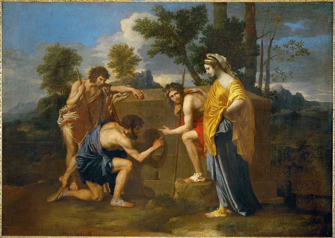 Et in Arcadia ego by Nicolas Poussin, 	1637–1638