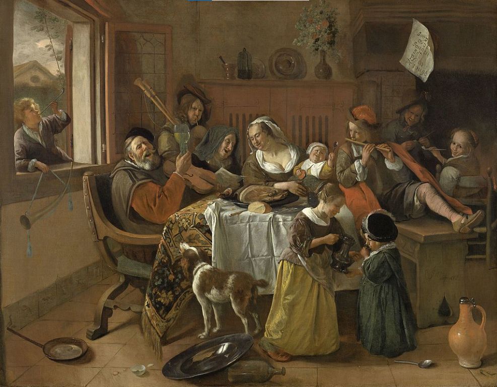 The Happy Family by Jan Steen, 1668