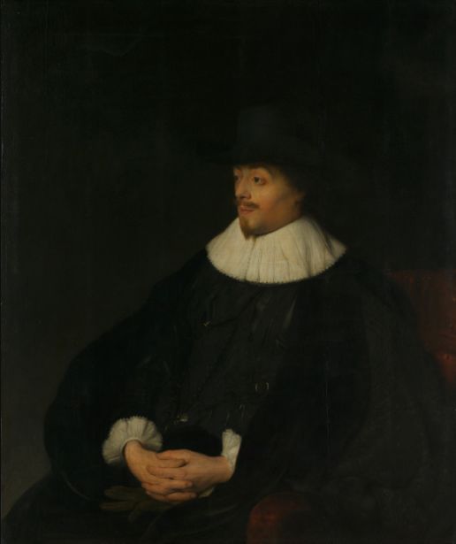 Portrait of Constantijn Huygens, Jan Lievens