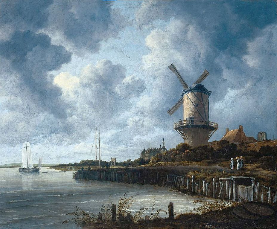 The Windmill of Wijk bij Duurstede by Jacob van Ruisdael, c. 1670