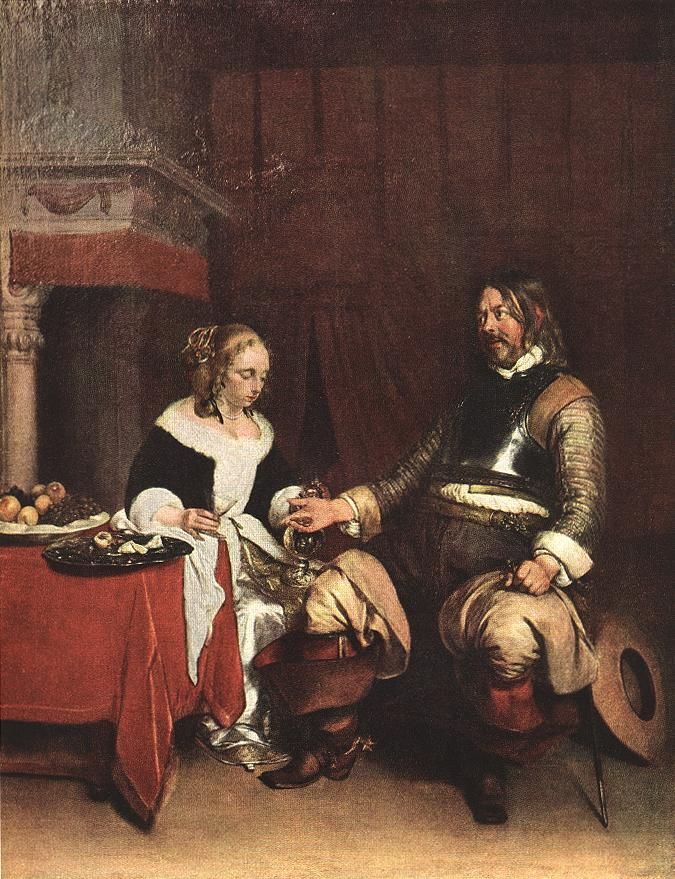 The Gallant Officer by Gerard ter Borch