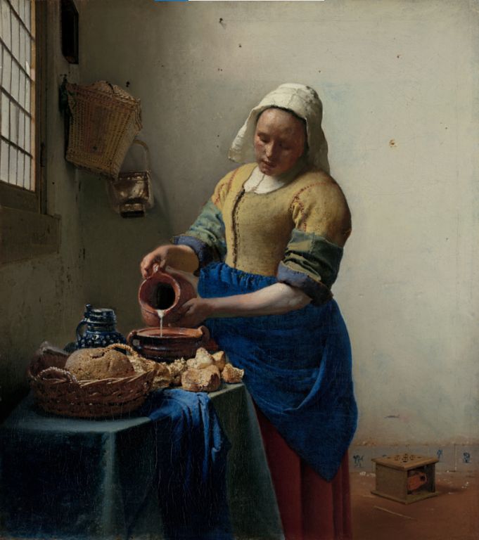 The Milkmaid by Jan Vermeer