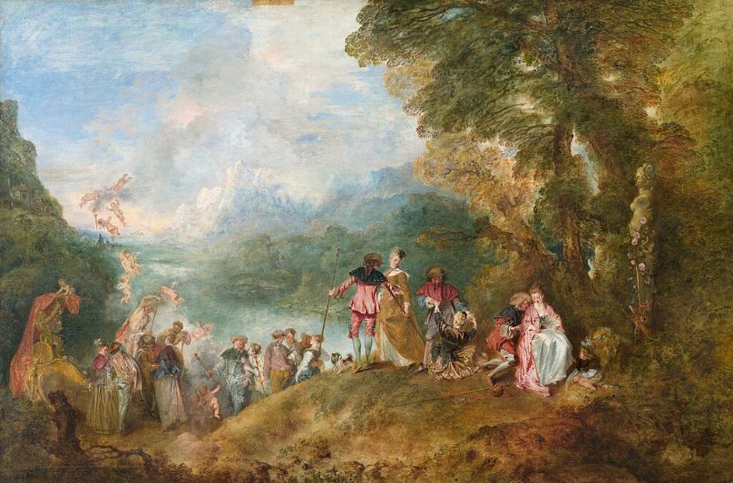 The Embarkation for Cythera by Jean-Antoine Watteau