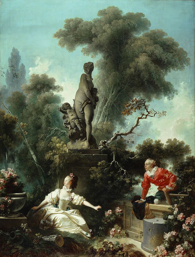 The Progress of Love: The Meeting by Jean-Honoré Fragonard