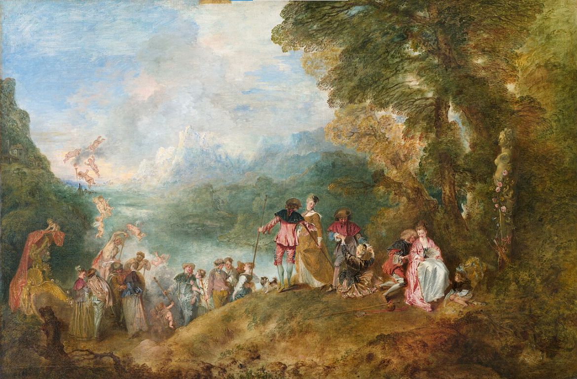 The Embarkation for Cythera by Jean-Antoine Watteau