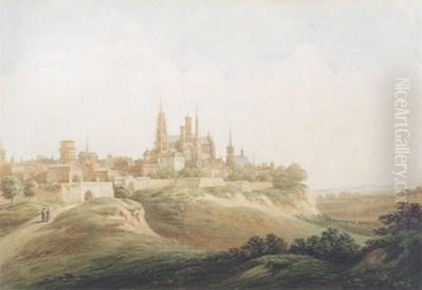 View Of Laon by John Warwick Smith