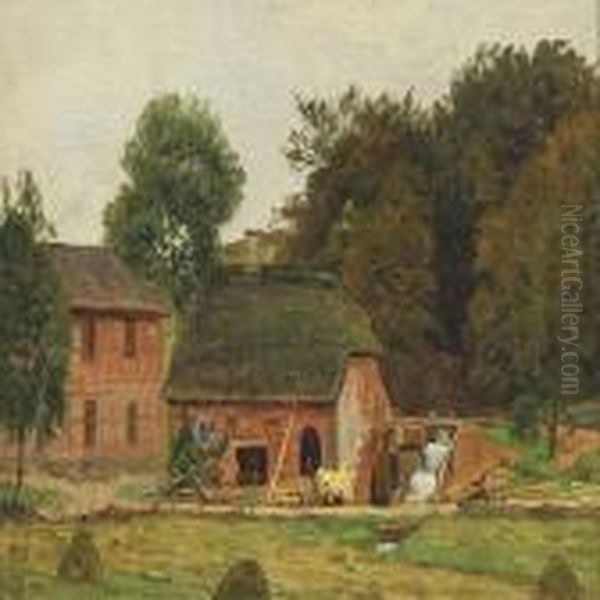 Landscape With An Old Water Mill by Anton Erik Ch. Thorenfeld