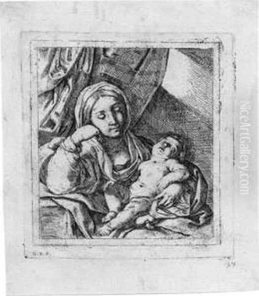 Die Madonna Mit Dem Schlafenden J by Lorenzo Tinti