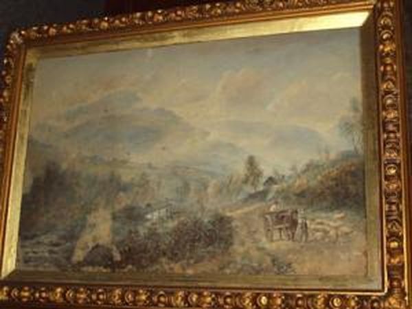 The Vale Of Llangollen, Wales by Edward Tucker