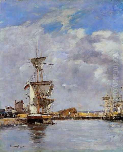 Deauville, the Harbor VIII by Eugene Boudin