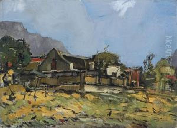 Cottages At Claremont by Pieter Willem Frederick Wenning